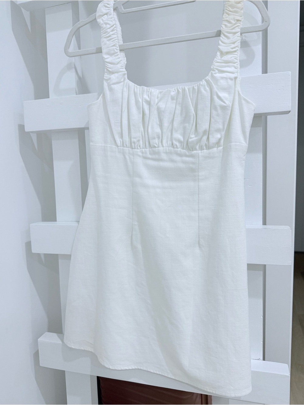 EDITE MODE DRESS / S / WHITE RUFFLE CORSET